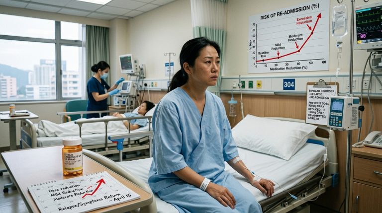 韓國研究分析躁鬱症患者健保就醫資料，減藥超過安全界線再住院風險升高
