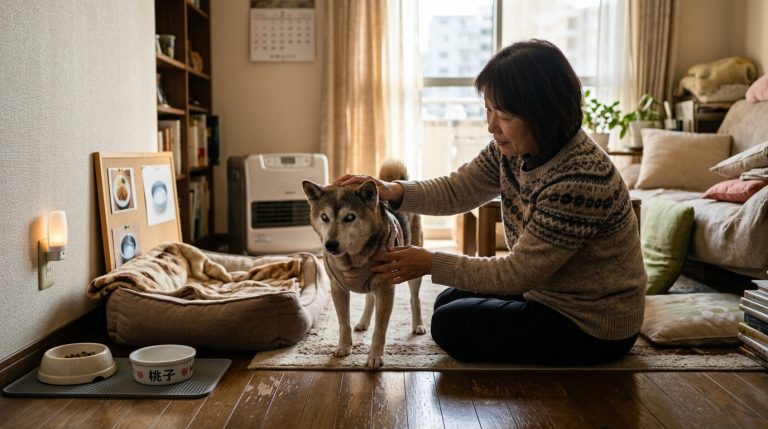 狗狗失智照護示意圖