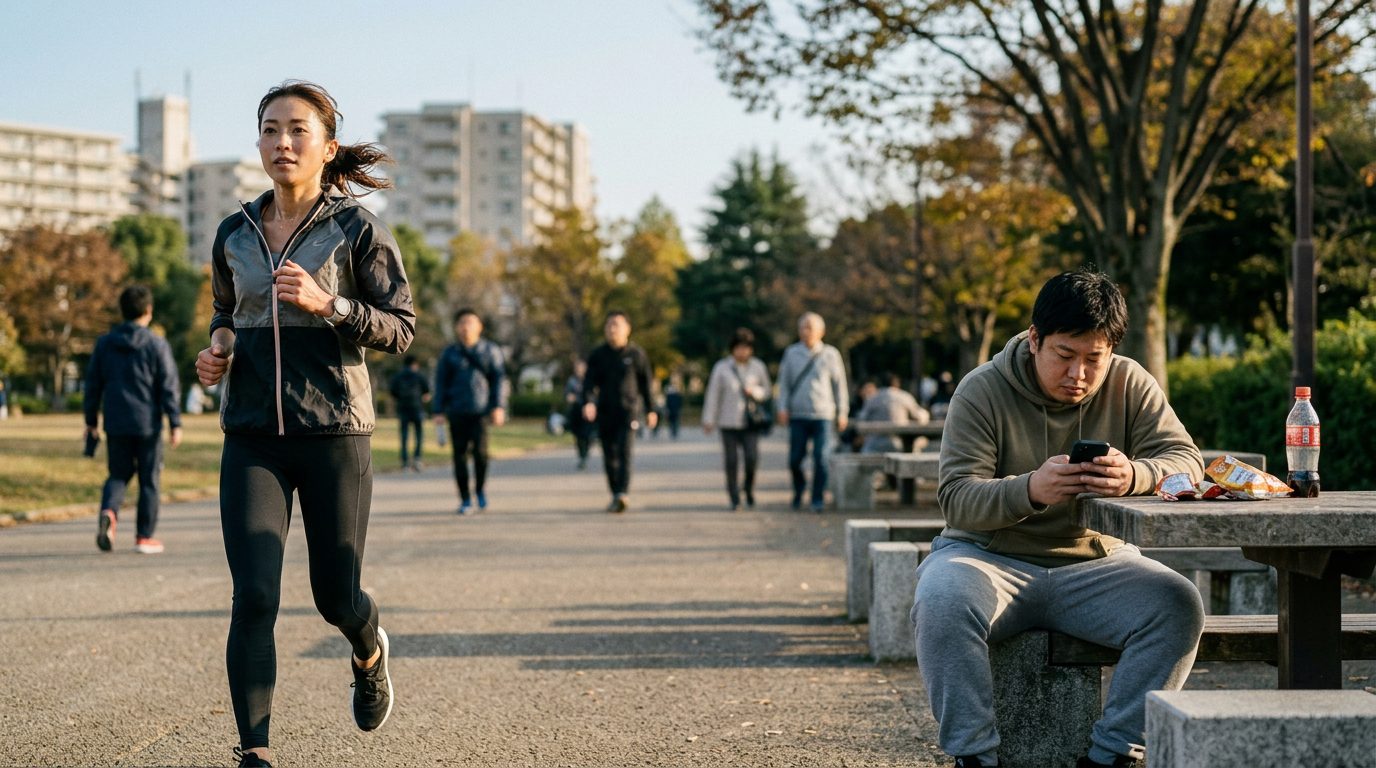 日本體育廳公布最新體能調查，運動習慣與體能差距持續擴大的示意畫面